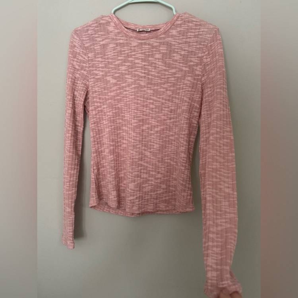 Elegant Pink Long Sleeve Tee